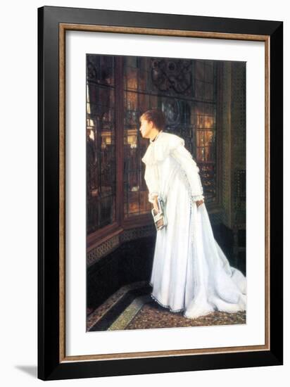 Upstairs-James Tissot-Framed Art Print