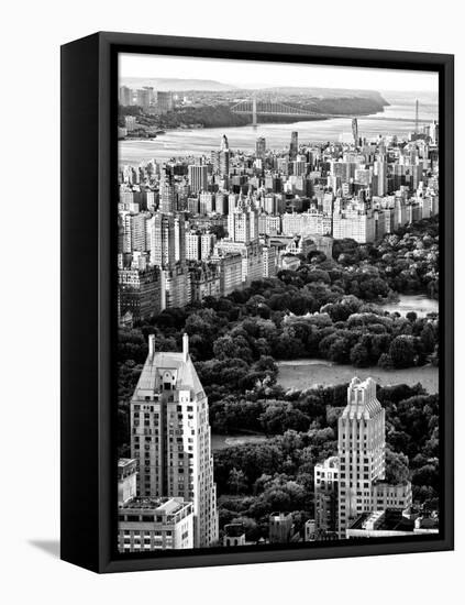 Uptown Manhattan and Central Park from the Viewing Deck of Rockefeller Center, New York-Philippe Hugonnard-Framed Premier Image Canvas