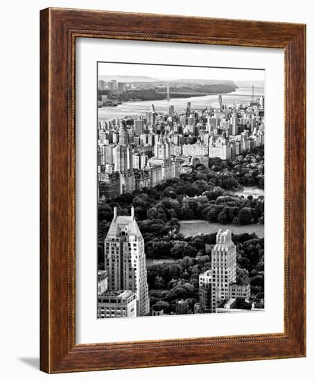 Uptown Manhattan and Central Park from the Viewing Deck of Rockefeller Center, New York-Philippe Hugonnard-Framed Photographic Print