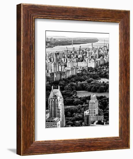 Uptown Manhattan and Central Park from the Viewing Deck of Rockefeller Center, New York-Philippe Hugonnard-Framed Photographic Print