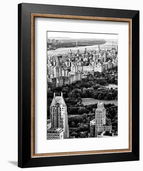 Uptown Manhattan and Central Park from the Viewing Deck of Rockefeller Center, New York-Philippe Hugonnard-Framed Photographic Print