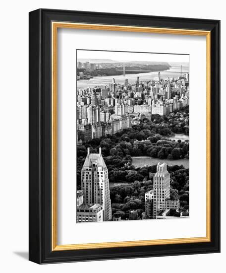 Uptown Manhattan and Central Park from the Viewing Deck of Rockefeller Center, New York-Philippe Hugonnard-Framed Photographic Print