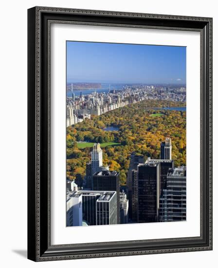 Uptown Manhattan and Central Park from the Viewing Deck of Rockerfeller Centre, New York City-Gavin Hellier-Framed Photographic Print