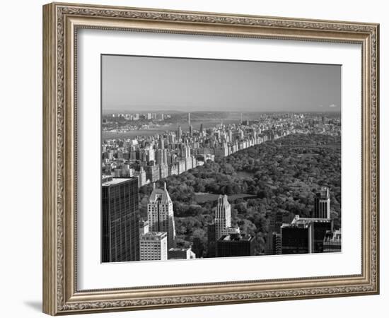 Uptown Manhattan and Central Park from the Viewing Deck of Rockerfeller Centre, New York City-Gavin Hellier-Framed Photographic Print