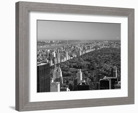 Uptown Manhattan and Central Park from the Viewing Deck of Rockerfeller Centre, New York City-Gavin Hellier-Framed Photographic Print