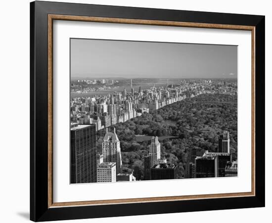 Uptown Manhattan and Central Park from the Viewing Deck of Rockerfeller Centre, New York City-Gavin Hellier-Framed Photographic Print