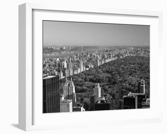 Uptown Manhattan and Central Park from the Viewing Deck of Rockerfeller Centre, New York City-Gavin Hellier-Framed Photographic Print