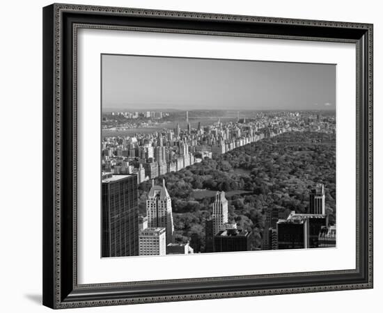 Uptown Manhattan and Central Park from the Viewing Deck of Rockerfeller Centre, New York City-Gavin Hellier-Framed Photographic Print