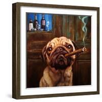 Uptown Pug-Lucia Heffernan-Framed Art Print