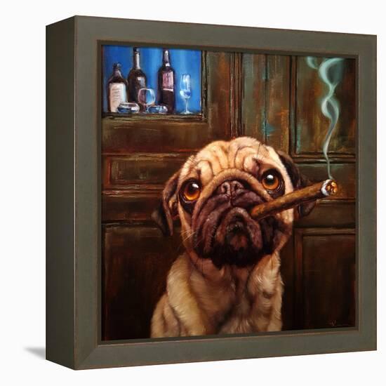 Uptown Pug-Lucia Heffernan-Framed Stretched Canvas