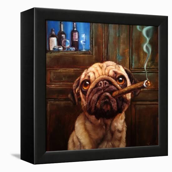 Uptown Pug-Lucia Heffernan-Framed Stretched Canvas
