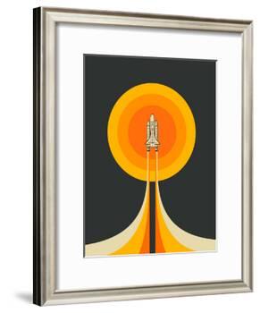 Upward-Jazzberry Blue-Framed Premium Giclee Print