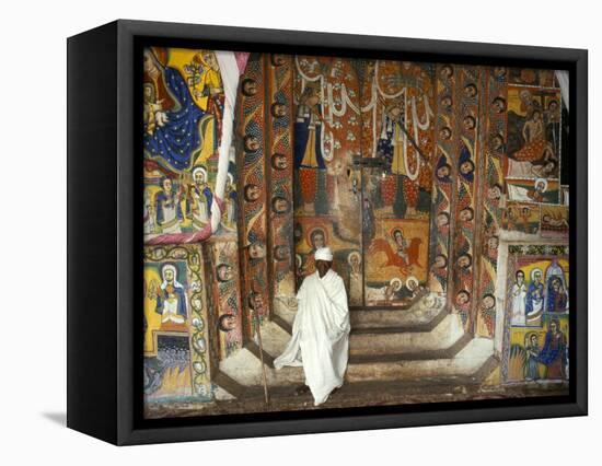 Ura Kedane Meheriet Church, Zege Peninsula, Lake Tana, Gondar Region, Ethiopia, Africa-Bruno Barbier-Framed Premier Image Canvas