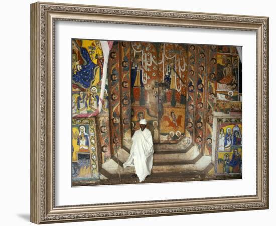 Ura Kedane Meheriet Church, Zege Peninsula, Lake Tana, Gondar Region, Ethiopia, Africa-Bruno Barbier-Framed Photographic Print