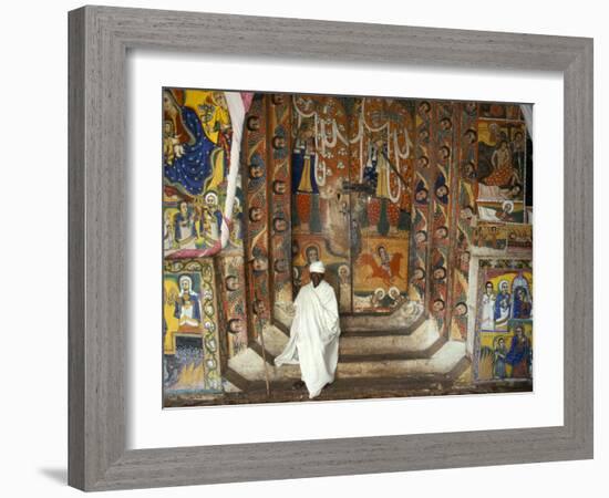 Ura Kedane Meheriet Church, Zege Peninsula, Lake Tana, Gondar Region, Ethiopia, Africa-Bruno Barbier-Framed Photographic Print