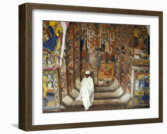 Ura Kedane Meheriet Church, Zege Peninsula, Lake Tana, Gondar Region, Ethiopia, Africa-Bruno Barbier-Framed Photographic Print