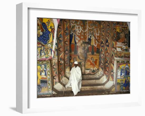 Ura Kedane Meheriet Church, Zege Peninsula, Lake Tana, Gondar Region, Ethiopia, Africa-Bruno Barbier-Framed Photographic Print