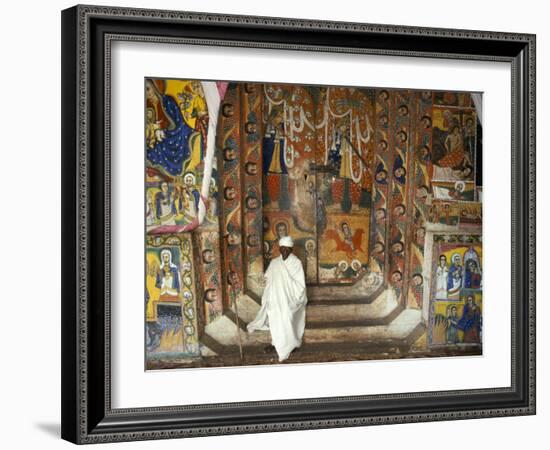 Ura Kedane Meheriet Church, Zege Peninsula, Lake Tana, Gondar Region, Ethiopia, Africa-Bruno Barbier-Framed Photographic Print