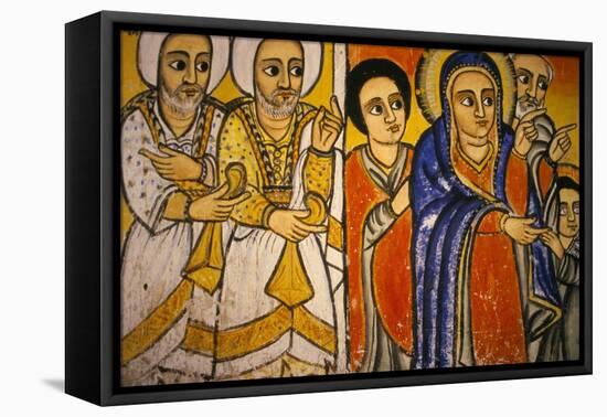 Ura Kedane Meheriet Church, Zege Peninsula, Lake Tana, Gondar Region, Ethiopia, Africa-Bruno Barbier-Framed Premier Image Canvas