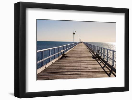 Urangan Pier, Hervey Bay, Queensland, Australia-Mark A Johnson-Framed Photographic Print