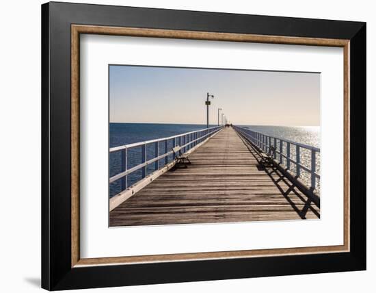 Urangan Pier, Hervey Bay, Queensland, Australia-Mark A Johnson-Framed Photographic Print