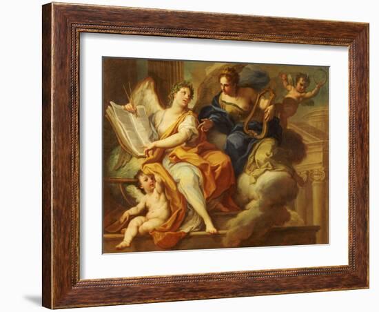 Urania and Erato-Sebastiano Conca-Framed Giclee Print