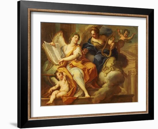 Urania and Erato-Sebastiano Conca-Framed Giclee Print