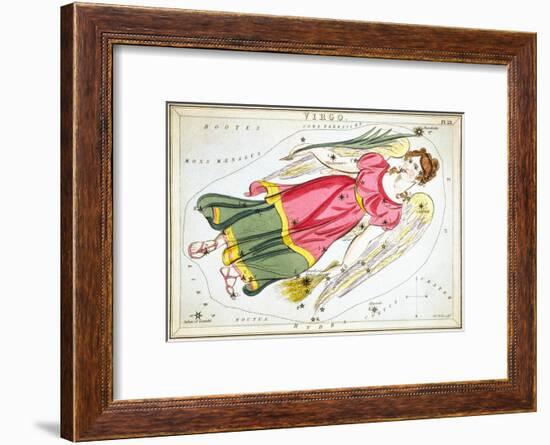 Urania's Mirror, Virgo, 1825-Sidney Hall-Framed Art Print