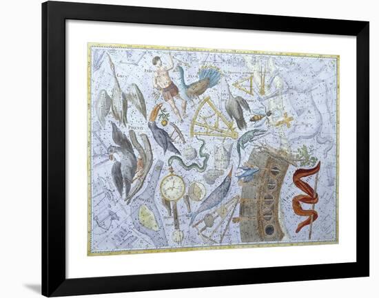 Uranographia Constellations, 1801-The Vintage Collection-Framed Premium Giclee Print