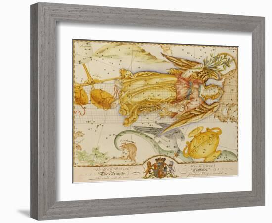 Uranographia, or the Celestial Atlas, circa 1800-John Bevis-Framed Giclee Print