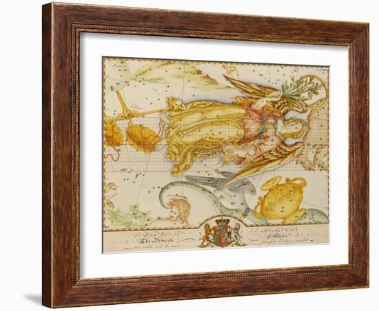 Uranographia, or the Celestial Atlas, circa 1800-John Bevis-Framed Giclee Print