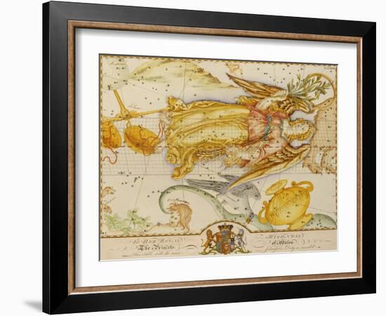 Uranographia, or the Celestial Atlas, circa 1800-John Bevis-Framed Giclee Print