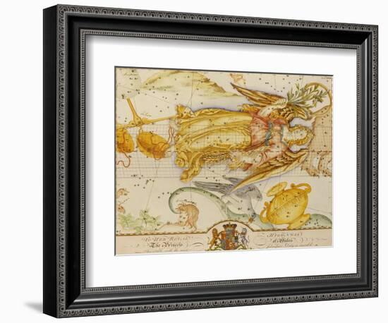 Uranographia, or the Celestial Atlas, circa 1800-John Bevis-Framed Giclee Print