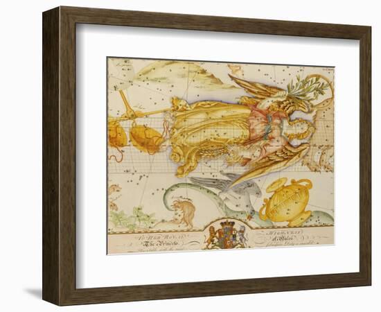 Uranographia, or the Celestial Atlas, circa 1800-John Bevis-Framed Premium Giclee Print