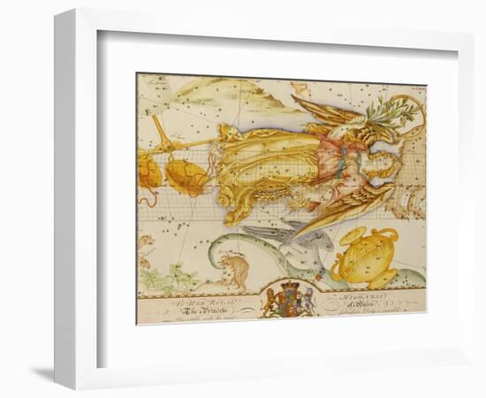 Uranographia, or the Celestial Atlas, circa 1800-John Bevis-Framed Premium Giclee Print