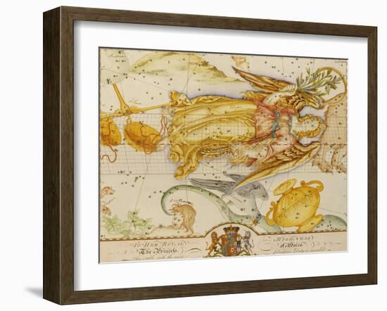 Uranographia, or the Celestial Atlas, circa 1800-John Bevis-Framed Giclee Print