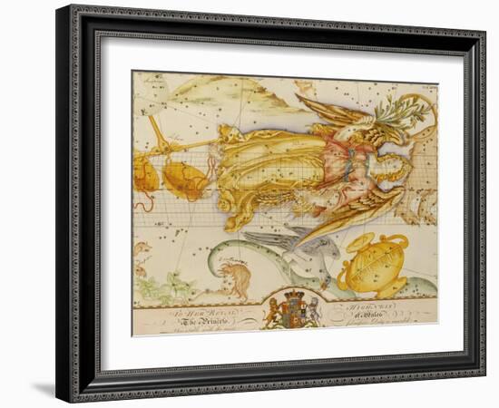 Uranographia, or the Celestial Atlas, circa 1800-John Bevis-Framed Giclee Print