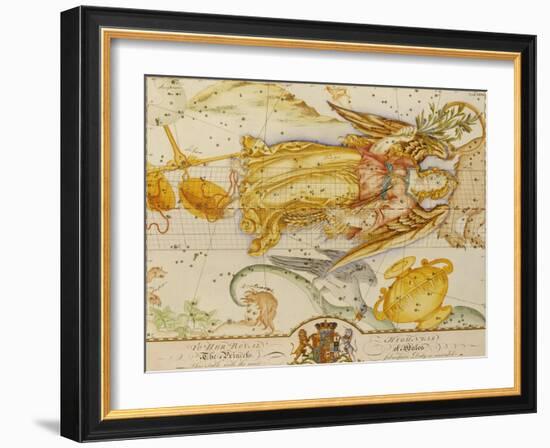 Uranographia, or the Celestial Atlas, circa 1800-John Bevis-Framed Giclee Print