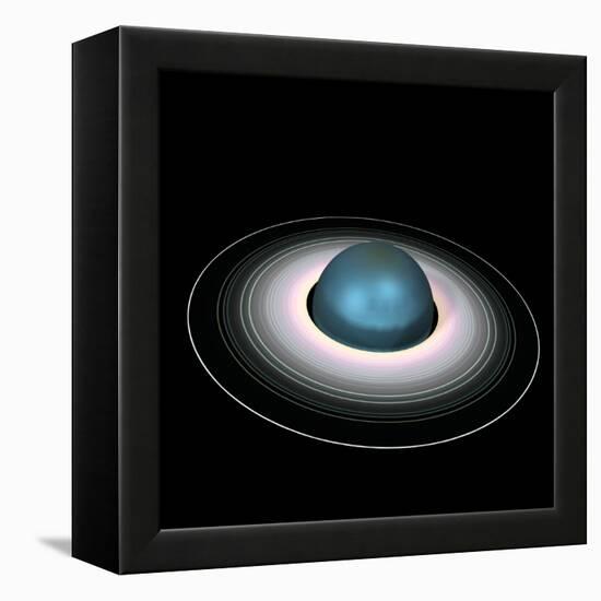 Uranus And Its Rings-Friedrich Saurer-Framed Premier Image Canvas