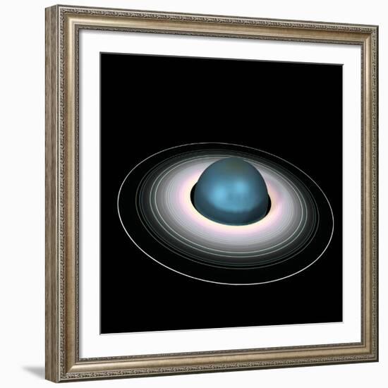 Uranus And Its Rings-Friedrich Saurer-Framed Photographic Print