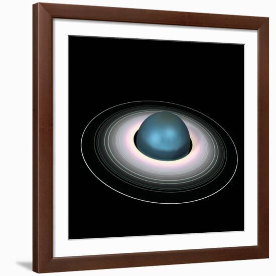 Uranus And Its Rings-Friedrich Saurer-Framed Photographic Print