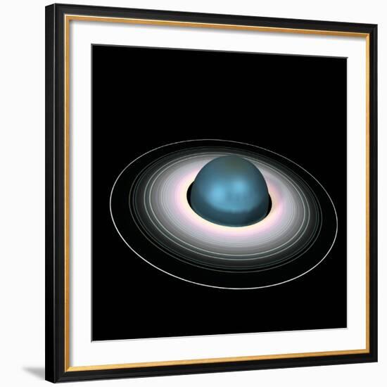 Uranus And Its Rings-Friedrich Saurer-Framed Photographic Print