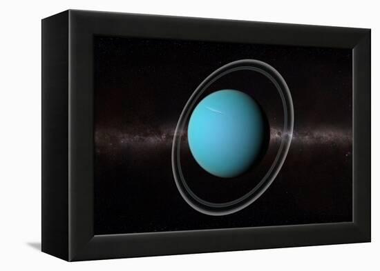 Uranus, Artwork-null-Framed Premier Image Canvas