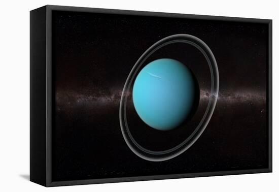 Uranus, Artwork-null-Framed Premier Image Canvas