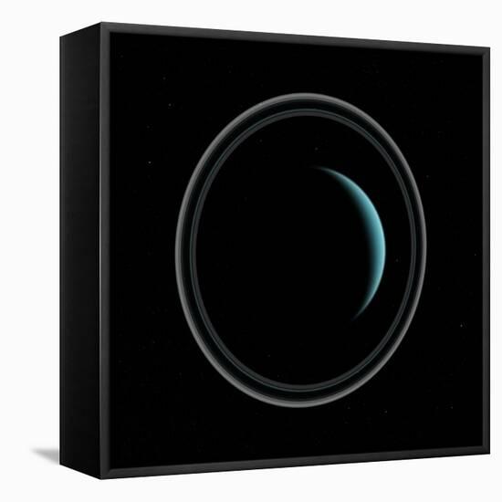 Uranus, Artwork-null-Framed Premier Image Canvas