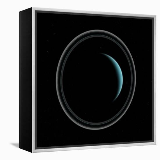 Uranus, Artwork-null-Framed Premier Image Canvas