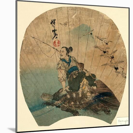 Urashima-Kawanabe Kyosai-Mounted Giclee Print