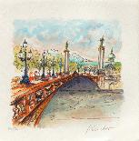 Paris, Le Pont Alexandre III-Urbain Huchet-Collectable Print