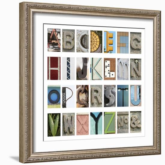 Urban Alphabet-Mike Toy-Framed Giclee Print