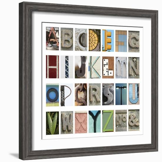 Urban Alphabet-Mike Toy-Framed Giclee Print